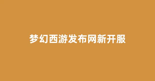 梦幻西游私